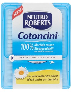 Neutro Roberts Bastoncini Cotonati - 260 Cotonfiock - Extra Delicati